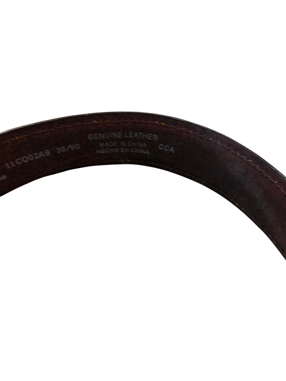 Columbia Sportswear Mens Sz 36 Thick Stitch Brown Leather Belt